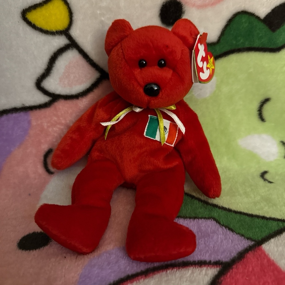 Osito red beanie baby from 1999